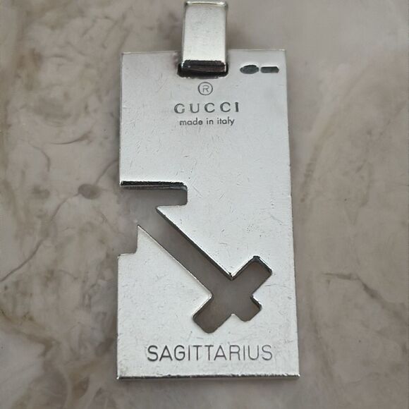 Gucci 925 Sterling Silver Pendant Zodiac Collection Sagittarius Unisex - Picture 4 of 7